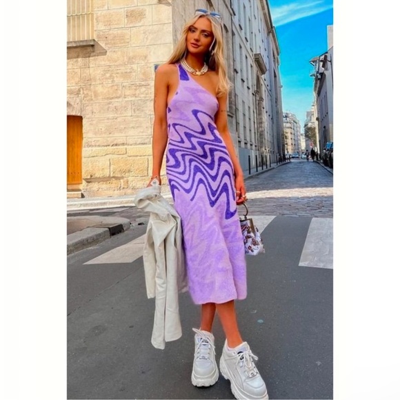 House of Sunny one shoulder wannabe Hockney dress up 12 US 8 - Picture 5 of 12